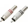 Blow 1031# RCA metalinis kištukas (juodas + raudonas)