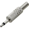 AUX 3.5 mm mono kištukas su rifliuotu korpusu