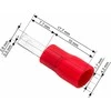Blow Oem Vamzdelio formos jungtys 2.8/0.5 100vnt - raudona