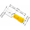 Blow Oem Vamzdelio formos jungtys 6.3/0.8 100vnt - geltona