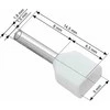 Blow Oem Vamzdelio formos jungtys 2x0.5/8 100vnt - balta