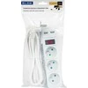 Blow PR-370WSP/USB prailgintuvas 3 lizdai + USB su įžeminimu + jungiklis baltas 1.5m 3x1.5mm