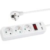 Blow PR-370WSP/USB prailgintuvas 3 lizdai + USB su įžeminimu + jungiklis baltas 1.5m 3x1.5mm