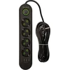 Blow PS-450 4 lizdų 3xUSB tinklo ilgintuvas 5m juodas 2x1mm