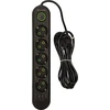 Blow PS-530 5 lizdų 3xUSB tinklo ilgintuvas 3m juodas 2x1mm