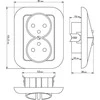 Blow Dvigubas p/t lizdas PT-6F baltas