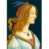 Bluebird Puzzle Bluebird Dėlionė 1000 vnt. - Sandro Botticelli: Jaunos moters portretas, 1480 m.