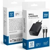 BlueStar Įkroviklis Blue Star (TFB-TC-20W) + "USB-C (Type-C) to "USB-C (Type-C)" (1xUSB-C 20W) juodas