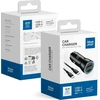 BlueStar Įkroviklis automobilinis Blue Star (1xUSB-C; QC 3.0; 30W) + laidas "USB-C(Type-C) to USB-C(Type-C)" juodas