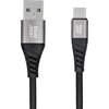 BlueStar USB A į USB C laidas Blue Star 3A 20W PD QC4.0 su pyne 1,2 m TFK-DC-003 juodas