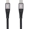 BlueStar USB C - Lightning kabelis, mėlynas, žvaigždės formos, 2,4A, su pyne, 1,2 m, TFK-DC-003, juodas