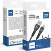 USB A į Micro USB kabelis Blue Star 2A 1 m DC99M juodas