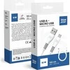 USB A į Micro USB kabelis Blue Star 2A 1 m DC99M baltas