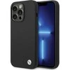 Dėklas BMW Silicone Metal Logo case for iPhone 15 Pro - juodas
