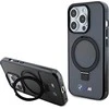 Dėklas BMW BMHMP15LURSK Apple iPhone 15 Pro 6.1″ juodos spalvos kietas dėklas Ring Stand M Collection MagSafe
