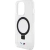 Dėklas BMW BMHMP15LURST Apple iPhone 15 Pro 6.1″ clear kietas dėklas Ring Stand M Collection MagSafe