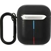 Apple AirPods BMW Leather Curved Line (BMA222PVTK) ausinių dėklas juodos spalvos
