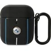 BMW Leather Color Lines Dėklas AirPods 1 / 2 - Juodas