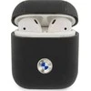 BMW BMA2SSLBK AirPods dėklas ausinėms juodos spalvos Geniune Leather