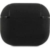 BMW BMA3SSLBK AirPods 3 dėklas, juodas, natūralios odos, su sidabro spalvos logotipu