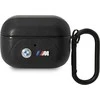 BMW BMAP22PVTK AirPods Pro dėklas juodos spalvos Leather Curved Line