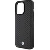 BMW Leather Diamond Pattern dėklas iPhone 15 Pro Max - juodas