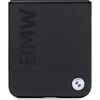 Dėklas BMW BMHCZF5SLLBK Z Flip5 F731 juodos spalvos Leather Hot Stamp