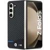 Dėklas BMW BMHCZFD522NBCK Z Fold5 F946 juodos spalvos Leather Carbon