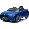 Elektrinė mašina vaikams BMW I4 mėlynos spalvos