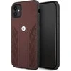BMW BMHCN61RSPPR Apple iPhone 11 / Xr 6.1″ red kietas dėklas Leather Curve Perforate