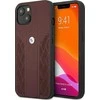 BMW BMHCP13SRS PPR dėklas Apple iPhone 13 mini 5.4″ red kietas dėklas Leather Curve Perforate