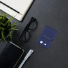 Dėklas Piniginė BMW M Carbon Metal Logos MagSafe tamsiai mėlyna