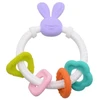 Bocioland Sensory Teether silikoninis zuikis su pakabukais 0m+