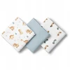 Bocioland 3015 Vystyklai MUŚLINOWE 70X70 3-PACK Mėlynas BL301
