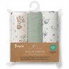 Bocioland 3022 Vystyklai MUŚLINOWE 70X70 3-PACK Žalias BL302
