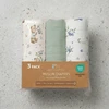 Bocioland 3022 Vystyklai MUŚLINOWE 70X70 3-PACK Žalias BL302
