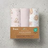 Bocioland 3039 Vystyklai MUŚLINOWE 70X70 3-PACK RÓŻ BL303