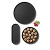 Bolesławiec Platter, 51x20.5 cm, juodas, Paestum Collection