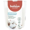 Žvakė, aromatinė Bolsius Crisp Cotton, 45 h, Balta