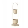 Boltze CAMILIO metalinis gėlių stovas, smėlio spalvos, aukštis 75 cm