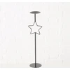 Boltze GUILA metalinės žvakidės su žvaigžde, 3 vnt., aukštis 54,5 - 99,5 cm