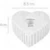 Boltze keraminis žvakių laikiklis ilgai širdies formos žvakei ANIMA, 4 x 9 cm