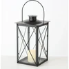Boltze Metalinis žvakių žibintas, stiklo stiklai, FAROL, 30 cm