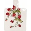 Boltze pjaustymo lentelė TRAWBERRY serviravimo ir pjaustymo lenta, braškių raštas, 34 x 24 cm