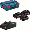 Priedų rinkinys Bosch 0615990L3T; 18V; 3x5,0 Ah + pakrovėjas GAL18V-40 akumuliatoriniams įrankiams