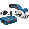 Akumuliatorinis diskinis pjūklas Bosch GKS 12V-26, LB 2x3.0, 12V-40