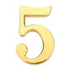 Haushalt Durų numeris "5", aukso spalvos, 45 mm