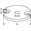 Bosch Diskinė freza HM B=3mm, kotas 8mm