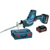 Tiesinis pedalo klasė Bosch GSA 18 V-LI C Professional; 18 V; 2x5,0 metų.