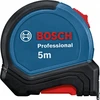 „Bosch Professional“ 5 m matavimo juosta (valdomas viena ranka, su diržo segtuku, magnetiniu kabliu, 2 stabdymo mygtukais, 27